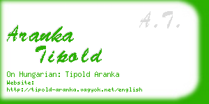 aranka tipold business card